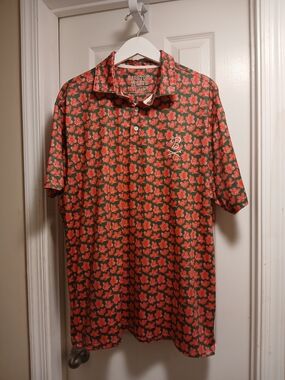 Barstool Sports Golf Men’s Floral Polo Shirt Sz.XL